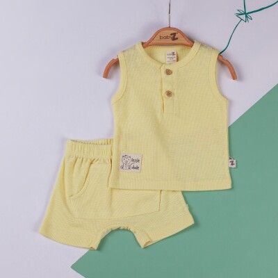 Wholesale 2-Piece Baby Boys T-shirt and Shorts Set 6-18M BabyZ 1097-4719 Жёлтый 