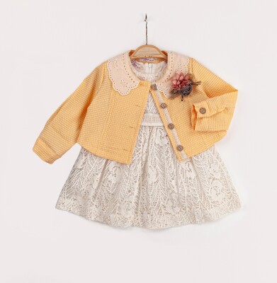 Wholesale 2-Piece Baby Girls Dress with Jacket 9-24M Miss Lore 1055-5527 - Miss Lore (1)