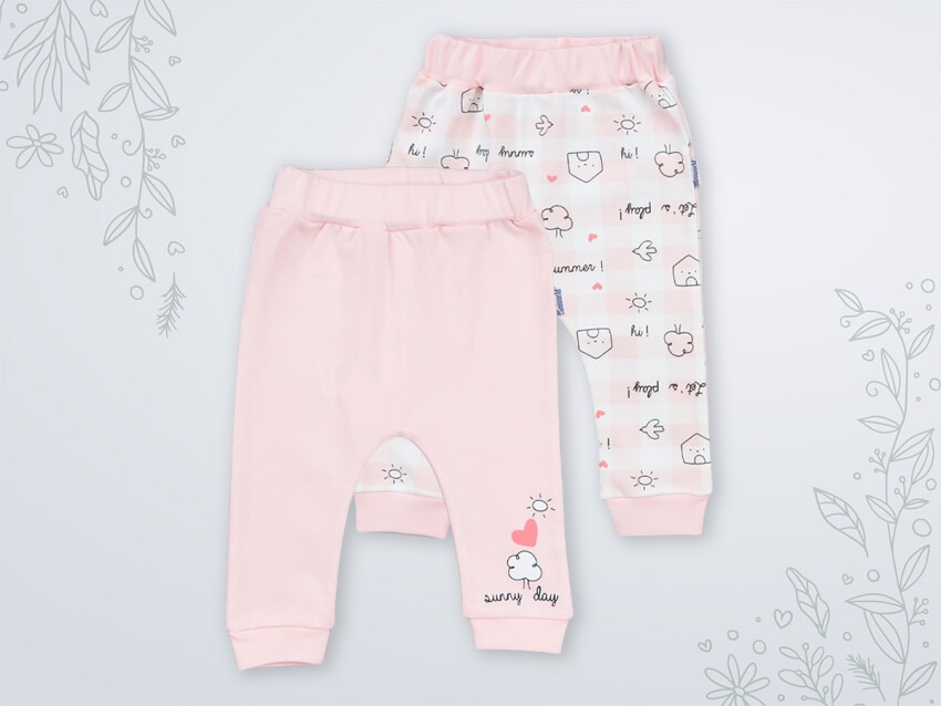 Wholesale 2-Piece Baby Girls Pants Set 3-18M Miniworld 1003-16465 - 2