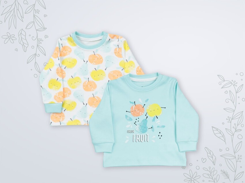 Wholesale 2-Piece Baby Girls Sweatshirt 3-18M Miniworld 1003-16956 - 3