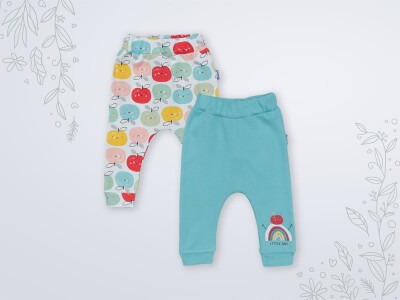 Wholesale 2-Piece Baby Pants 3-18M Miniworld 1003-16441 Темно- мятный 