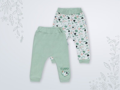 Wholesale 2-Piece Baby Pants 3-18M Miniworld 1003-16456 Зелёный миндаль 