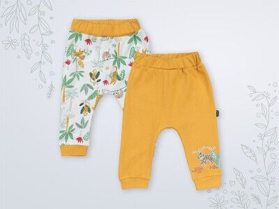 Wholesale 2-Piece Baby Pants Set 3-18M Miniworld 1003-16962 Темно-горчичный
