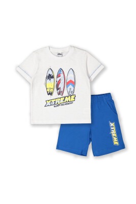Wholesale 2-Piece Boys T-shirt and Shorts Set 3-6Y Elnino 1025-22104 Белый 