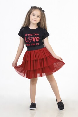 Wholesale 2-Piece Girls Skirt and T-shirt Set 4-8Y DMB Boys&Girls 1081-M 0142 Красный
