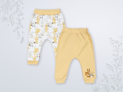 Wholesale 2-Piece Unisex Baby Pants 3-18M Miniworld 1003-18103 - 1