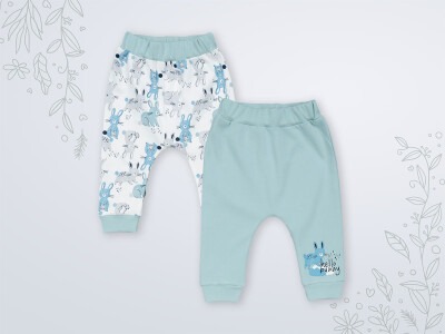 Wholesale 2-Piece Unisex Baby Pants 3-18M Miniworld 1003-18103 - 3
