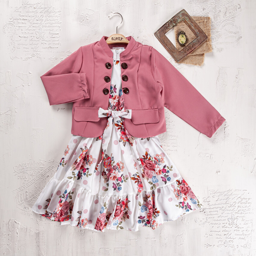 Wholesale 2-Pieces Jacket and Dress Set 9-12Y Elayza 2023-2273 - 4