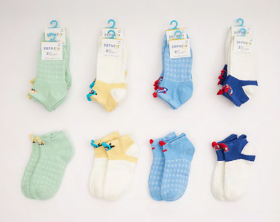 Wholesale 24-Piece Baby Socks with BoxDefne 1064-DFN2P-E016-23(6-12) - Defne