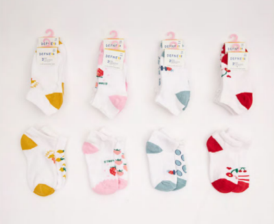 Wholesale 24-Piece Baby Socks with BoxDefne 1064-DFN2P-K021-23(6-12) - Defne