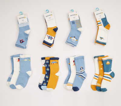 Wholesale 24-Piece Boys SocksDefne 1064-DFN3-E024-22(6-12) - 1