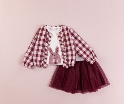 Wholesale 3-Piece Baby Girls Jacket Skirt and Body Set 9-24M BabyRose 1002-4364 - Babyrose (1)