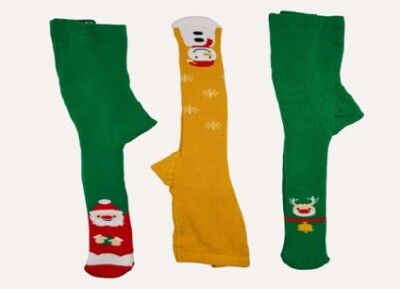 Wholesale 3pcs Unisex Çocuk Christmas Towel Pantyhose 5-6Y Defne 1064-UKLT-H002-22(5-6) - Defne