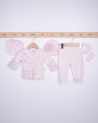 Wholesale 5-Piece Newborn Set 0-6M Miniborn 2019-2088 Розовый 