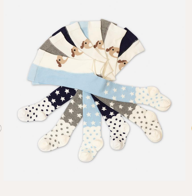 Wholesale 6-Piece Baby Boys Tights Defne 1064-EKLT-006-21(12-18) - 1