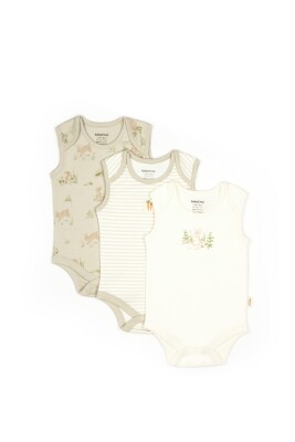 Wholesale Bab Unisex 3-Piece Short Sleeve Body Set with Box 0-9M BabyCosy 2022-CSY5708 - 1