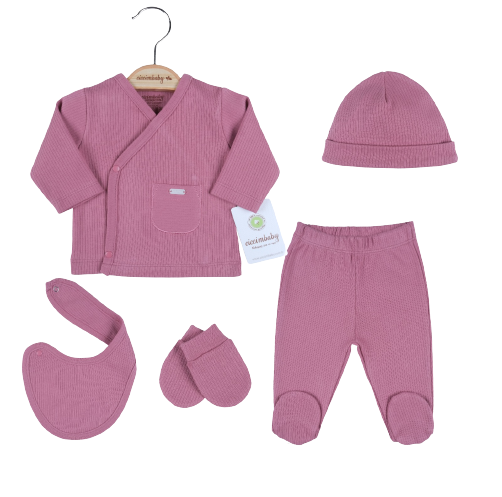 Wholesale Baby 5-Piece Onesies Set 0-3M Ciccimbaby 1043-4777 - 5