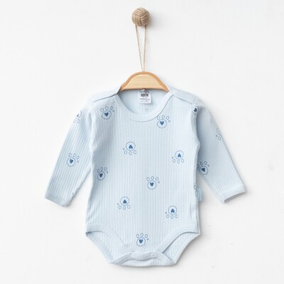 Wholesale Baby 5-Piece Patterned Long Sleeves Bodysuit 1-12M Hoppidik 2017-2385 - 1