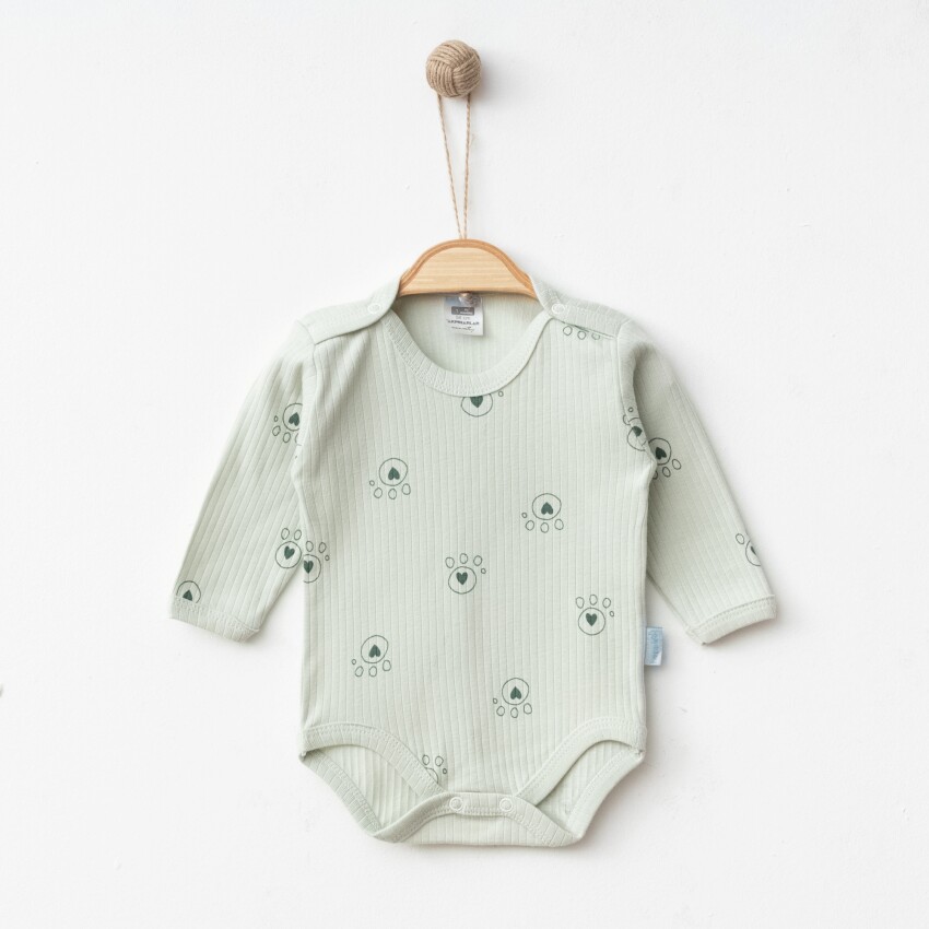 Wholesale Baby 5-Piece Patterned Long Sleeves Bodysuit 1-12M Hoppidik 2017-2385 - 2