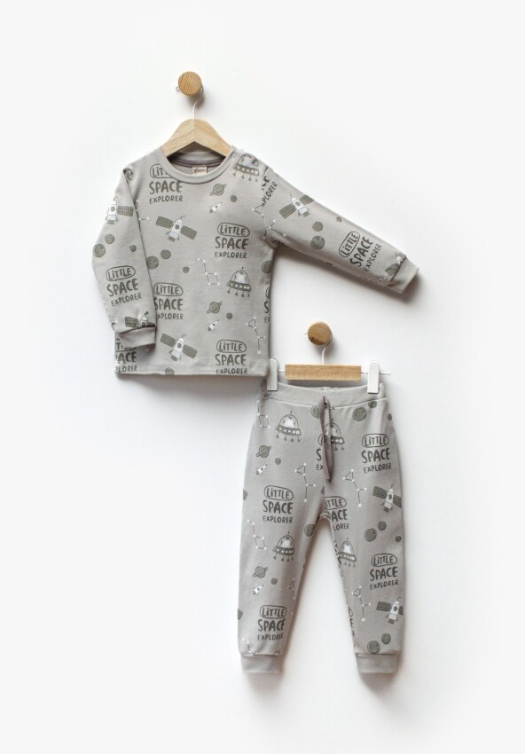 Wholesale Baby Boy 2 Pajamas Set 1-5Y Flexi Baby 2063-217584 - 4