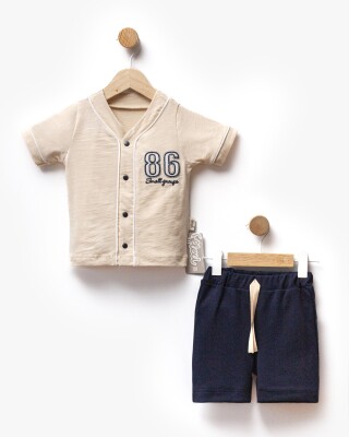 Wholesale Baby Boy 2 Pcs Shorts and Body Set 6-36M Flexi Baby 2063-216413 Кремовый цвет 