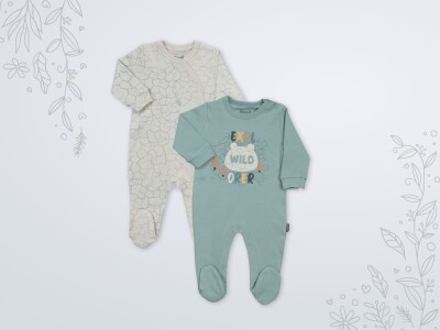 Wholesale Baby Boy 2pcs Jumpsuit Set 1-6M Miniworld 1003-18521 Miniworld 1003-18521 Темно-миндальный