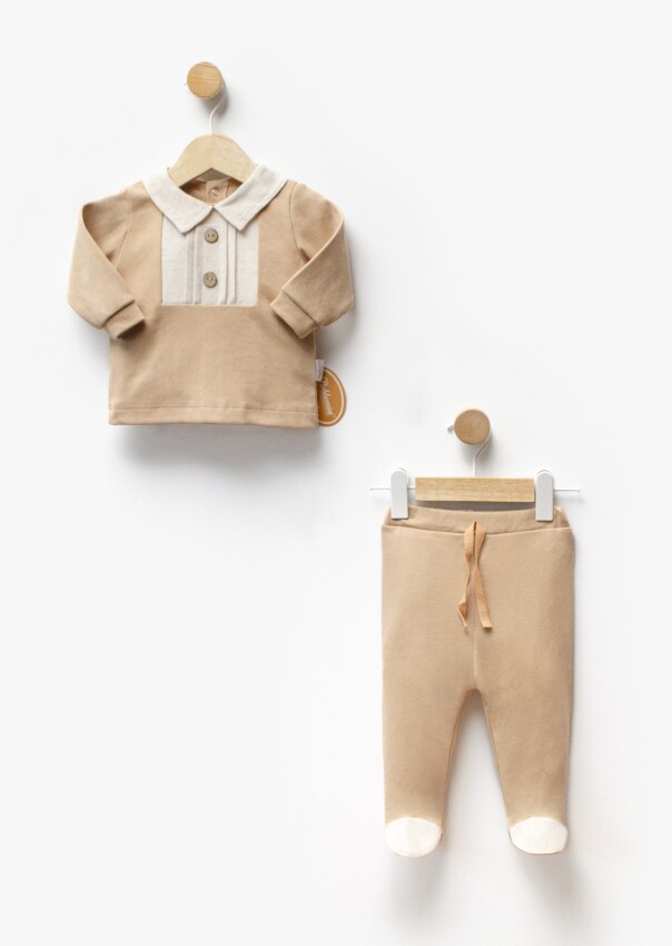 Wholesale Baby Boy 2pcs Linen Body and Pants Set 3-9M Bebbemini 2065-BM-2328 - 4