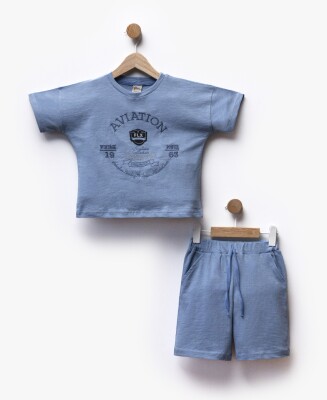 Wholesale Baby Boy 2pcs T-shirt and Shorts Set 2-5Y Flexi Baby 2063-216396 Синий