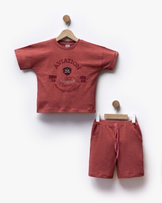 Wholesale Baby Boy 2pcs T-shirt and Shorts Set 2-5Y Flexi Baby 2063-216396 Красный