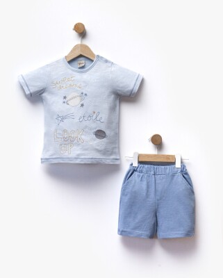 Wholesale Baby Boy 2pcs T-shirt and Shorts Set 2-5Y Flexi Baby 2063-216399 Синий