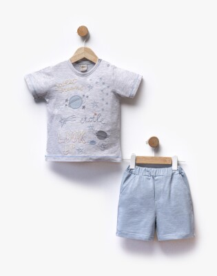 Wholesale Baby Boy 2pcs T-shirt and Shorts Set 2-5Y Flexi Baby 2063-216399 Голубой 