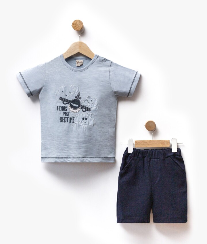 Wholesale Baby Boy 2pcs T-shirt and Shorts Set 2-5Y Flexi Baby 2063-216414 - 1