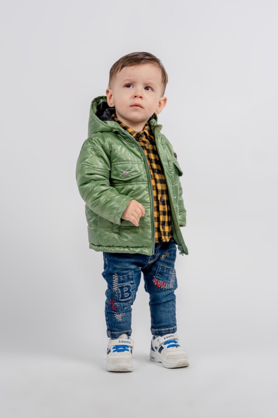 Wholesale Baby Boy 3-Pack Coat Shirt and Jeans Trousers 6-24M Bubbly 2035-2042 - 1