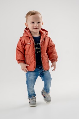 Wholesale Baby Boy 3-Piece Coat Sweatshirt and Jeans Trousers Set 6-24M Bubbly 2035-2040 - Bubbly