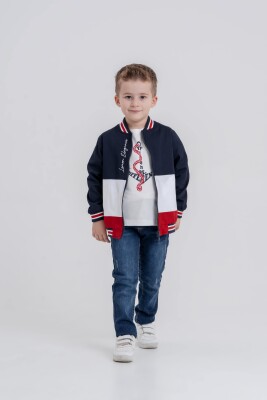 Wholesale Baby Boy 3-Piece College Jacket, T-Shirt and Pants Set 9-24M Lemon 1015-10055 - Lemon