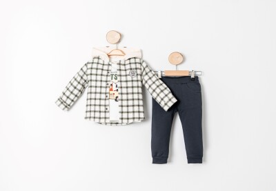 Wholesale Baby Boy 3-Piece Shirt, Bodysuit and Pants Set 9-24M Sani 1068-10002 - Sani (1)