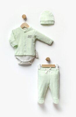 Wholesale Baby Boy 4-piece Newborn Baby Bootee Suit 0-3M Flexi Baby 2063-217574 Светло-зелёный 