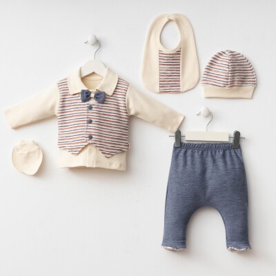 Wholesale Baby Boy 5pcs Newborn Set 0-3M Minizeyn 2014-7071 - Minizeyn (1)