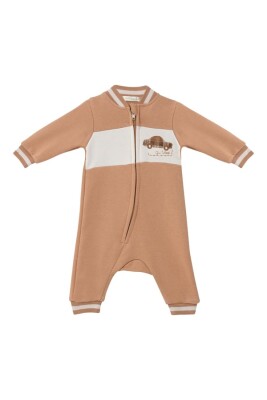 Wholesale Baby Boy Car Embroidered Jumpsuit 3-24M Mininio 2062-252M1ARB46 - Mininio