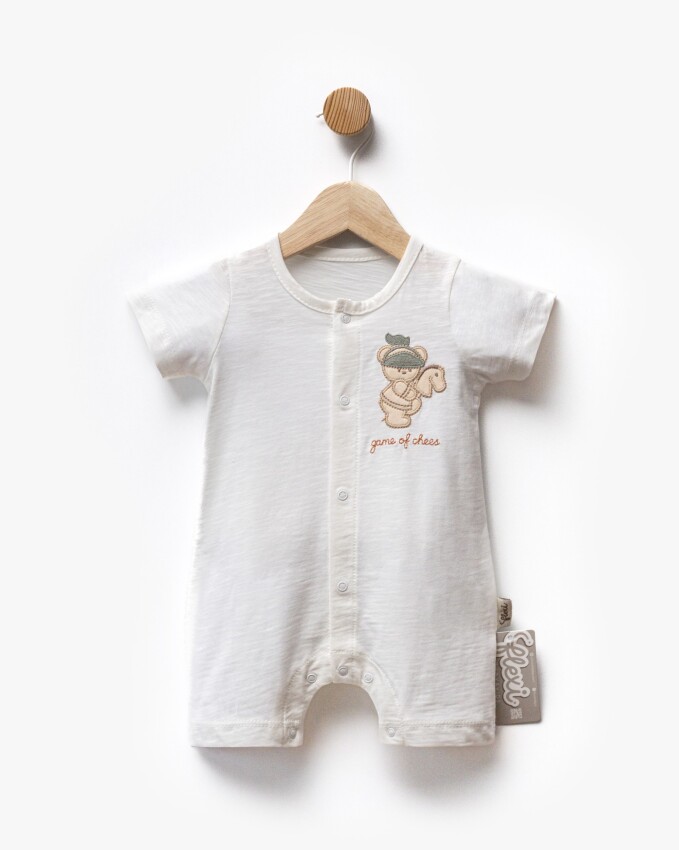 Wholesale Baby Boy Embroidered Jumpsuit 3-9M Flexi Baby 2063-236586 - 2