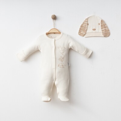 Wholesale Baby Boy Jumpsuit 0-3M Gümüş Baby 2043-0084-1 - 3