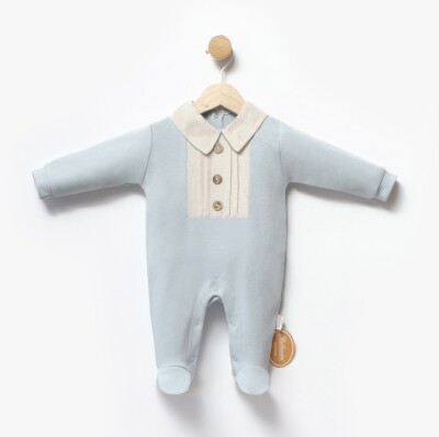 Wholesale Baby Boy Jumpsuit 0-6M Bebbemini 2065-BM-2325 Светло-голубой 