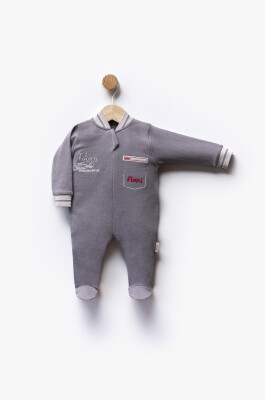 Wholesale Baby Boy Jumpsuit 0-6M Flexi Baby 2063-252326 Антрацитовый