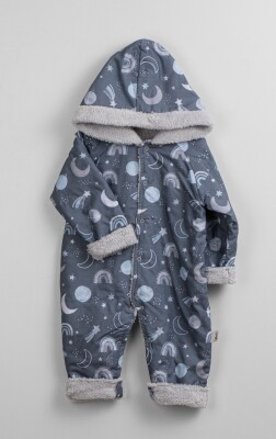 Wholesale Baby Boy Patterned Jumpsuit 6-24M Flexi Baby 2063-221123 Серый 