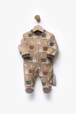 Wholesale Baby Boy Printed Jumpsuit 0-6M Flexi Baby 2063-252283 - 4