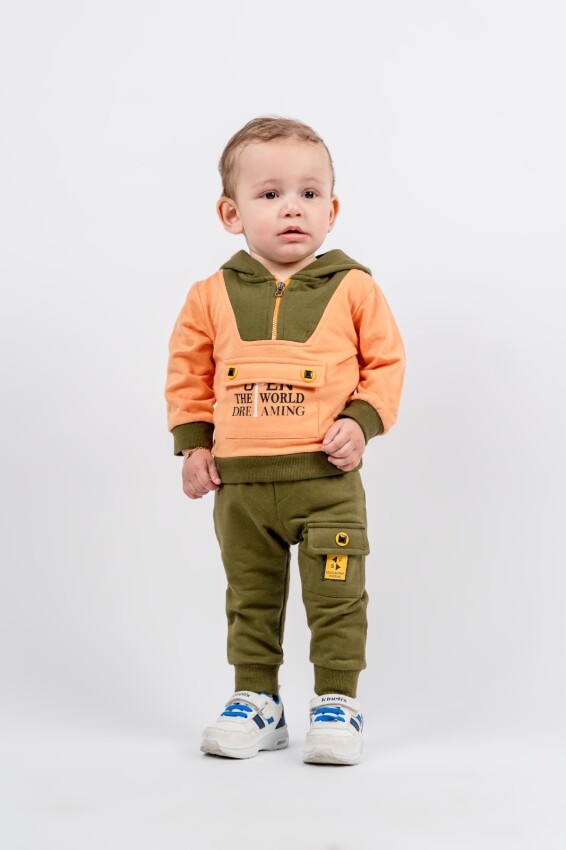 Wholesale Baby Boy Tracksuit Set 6-24M Bubbly 2035-4062 - 2