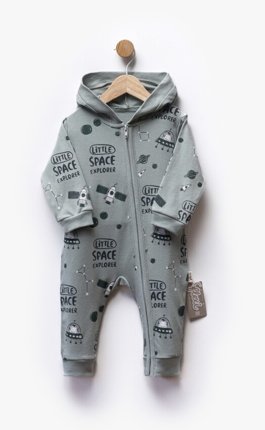 Wholesale Baby Boy Zip Jumpsuit 6-24M Flexi Baby 2063-252341 - 3