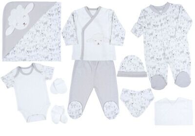 Wholesale Baby Boys 10-Piece Newborn Set 0-3M Ciccimbaby 1043-4803 - Ciccimbaby