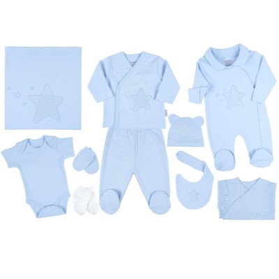 Wholesale Baby Boys 10-Piece Newborn Set 0-3M Ciccimbaby 1043-4805 - Ciccimbaby (1)