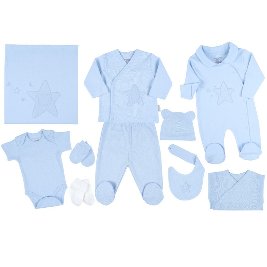 Wholesale Baby Boys 10-Piece Newborn Set 0-3M Ciccimbaby 1043-4805 - 2